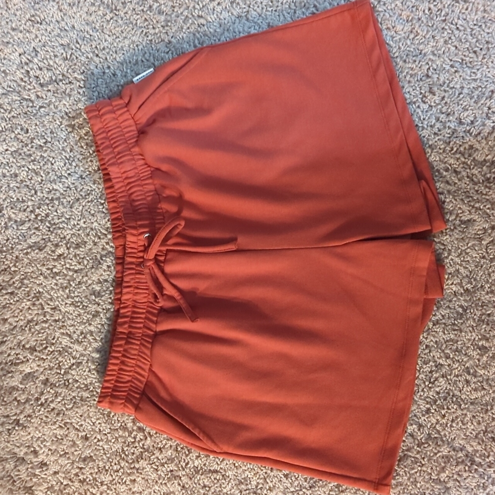 Rae Dunn Shorts Orange Size Large